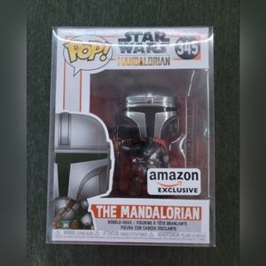 Funko POP! Star Wars The Mandalorian Chrome Amazon Exclusive #345